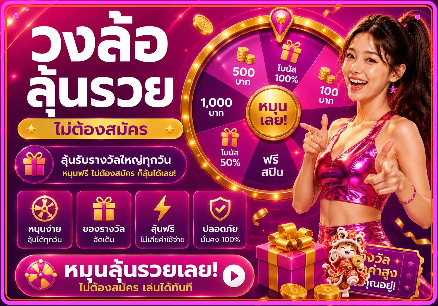 วงล้อรางวัลและกิจกรรม Miami909