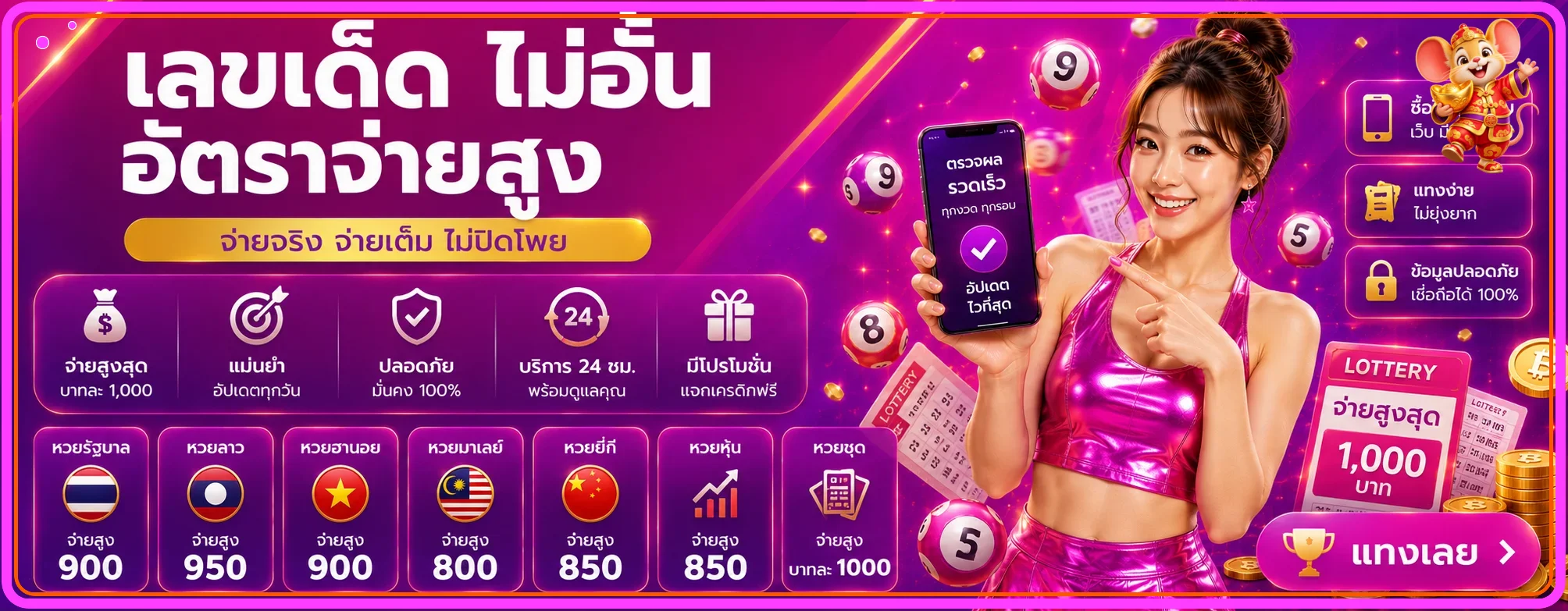หวยออนไลน์และหน้าตรวจผล Miami909